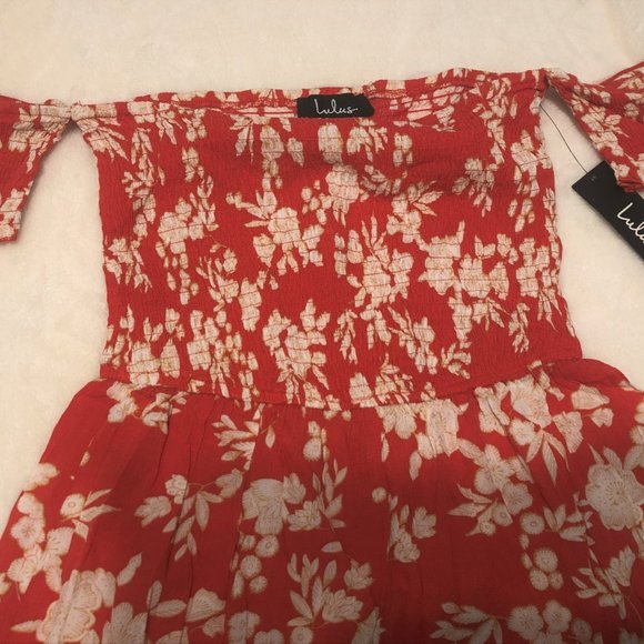 Lulus Summer Nights Floral Print Culotte Jumpsuit Size Small - Picture 3 of 4
